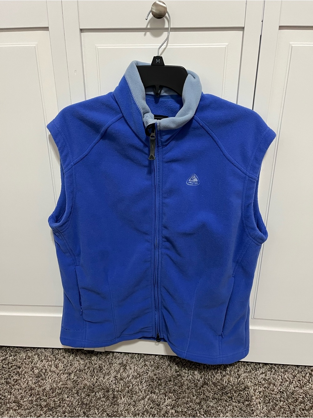 Nike ACG Blue purple Fleece Vest with Light Gray Trim